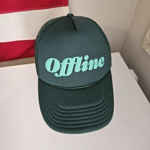 Teal Trucker Hat with Offline